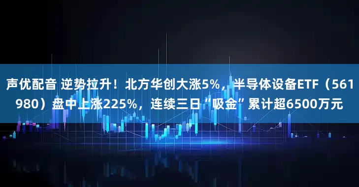 声优配音 逆势拉升！北方华创大涨5%，半导体设备ETF（561980）盘中上涨225%，连续三日“吸金”累计超6500万元